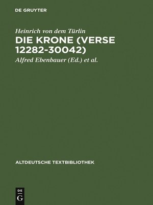 cover image of Die Krone (Verse 12282-30042)